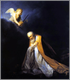 King David praying to God